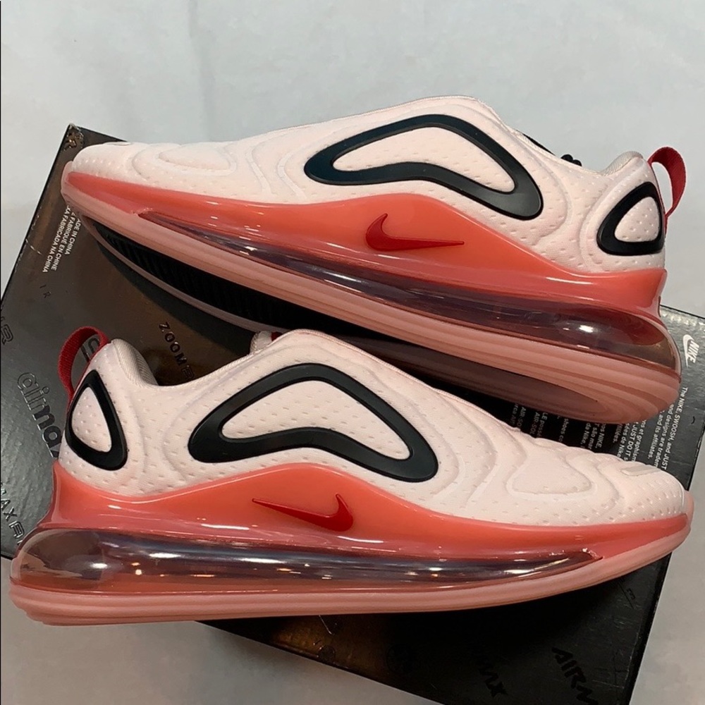NIKE AIR MAX 720 Light Soft Pink/Gym Red - Picture 11 of 16